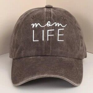 MOM LIFE CAP in Stonewashed Coffee